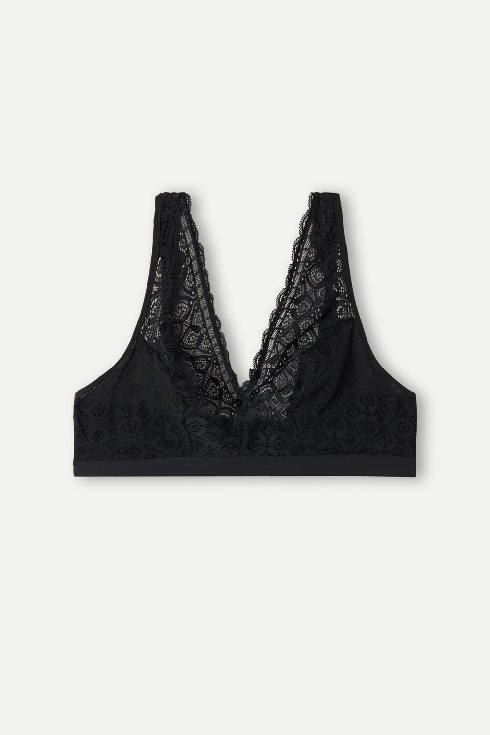 Intimissimi Lara Triangle Bra in Krajkové Černé Černé | 1453672-OM