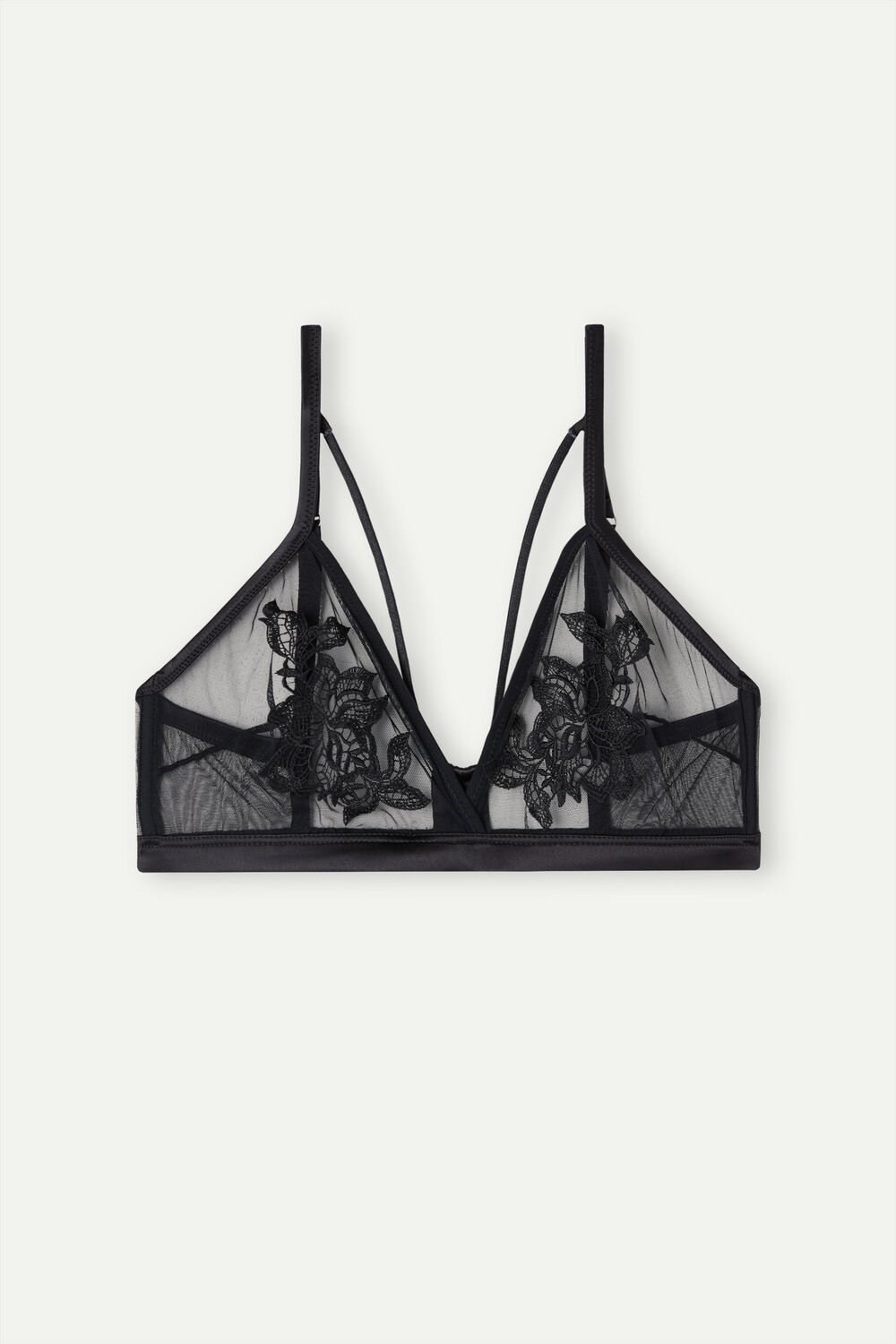 Intimissimi Layers of Lust Emma Triangle Bra Černé Černé | 8291307-KN