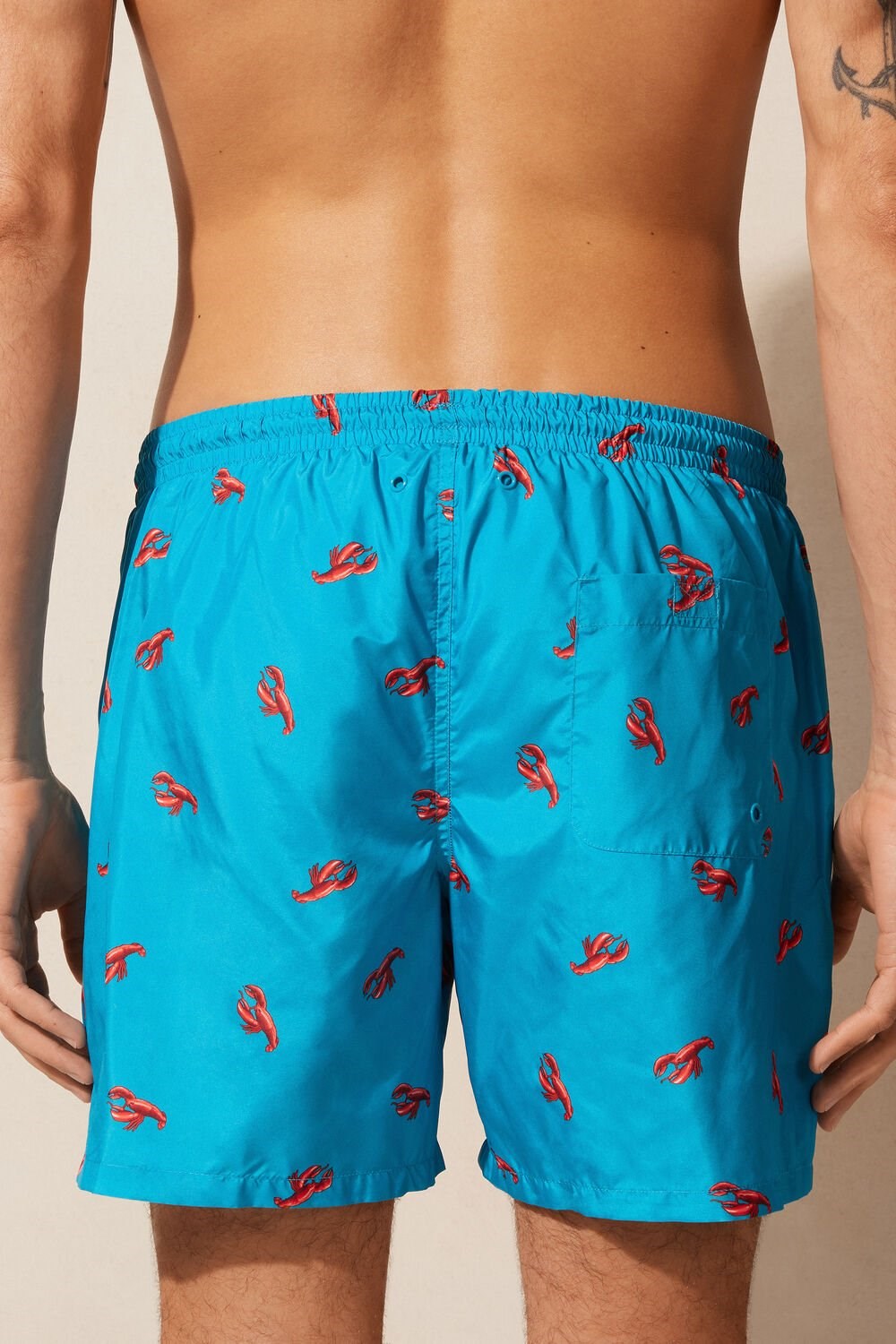 Intimissimi Lobster Print Swim Trunks Blankyt Blankyt | 5078619-RG