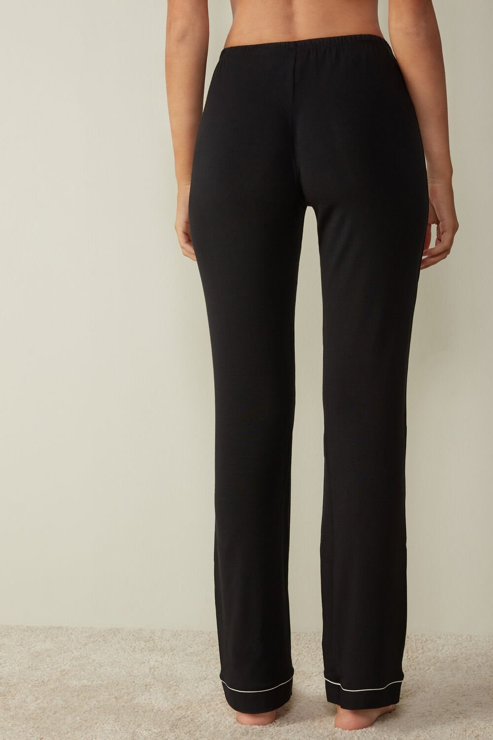 Intimissimi Long Micromodal Trousers Černé Černé | 5914863-ST