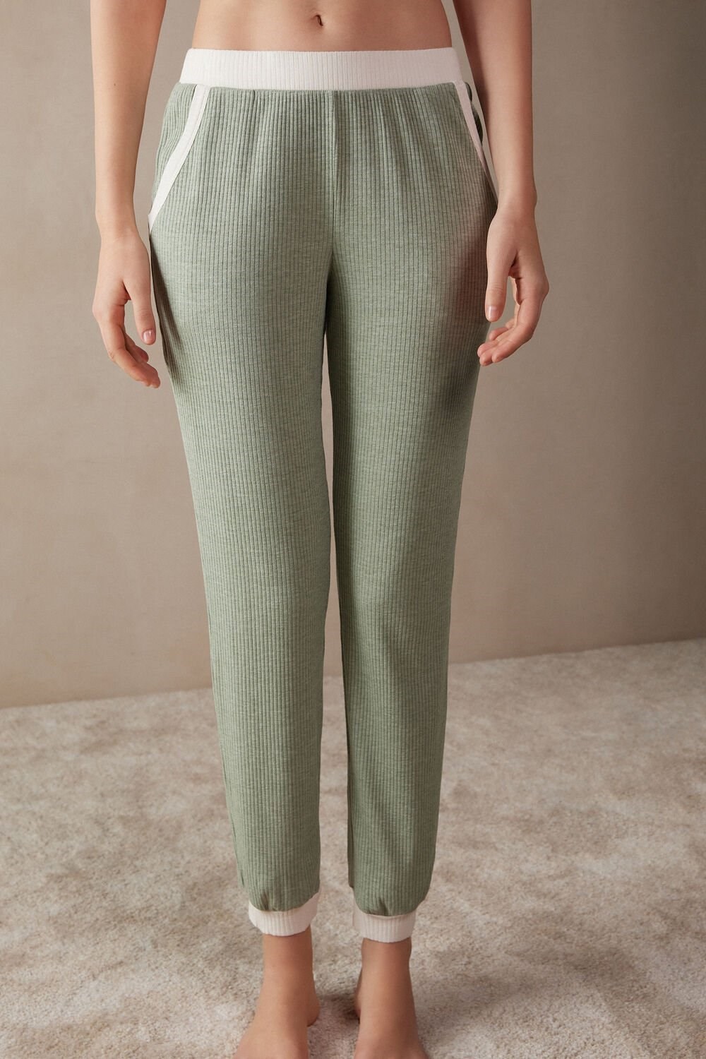 Intimissimi Lost in Fields Full Length Pants in Modal Zelene Zelene | 1457690-XM