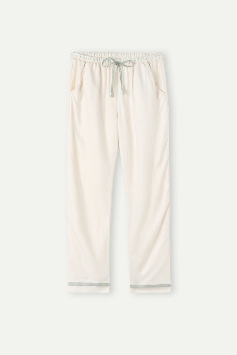 Intimissimi Lost in Fields Full Length Pants in Plain-weave Modal Bílé | 4523196-RB