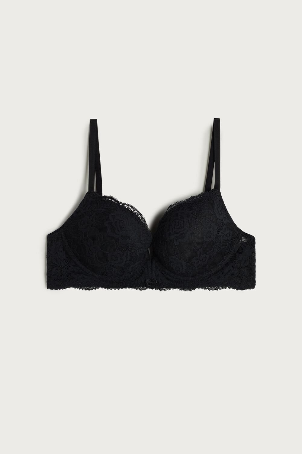 Intimissimi Mia Krajkové Super Push-Up Bra Černé Černé | 1205439-KJ