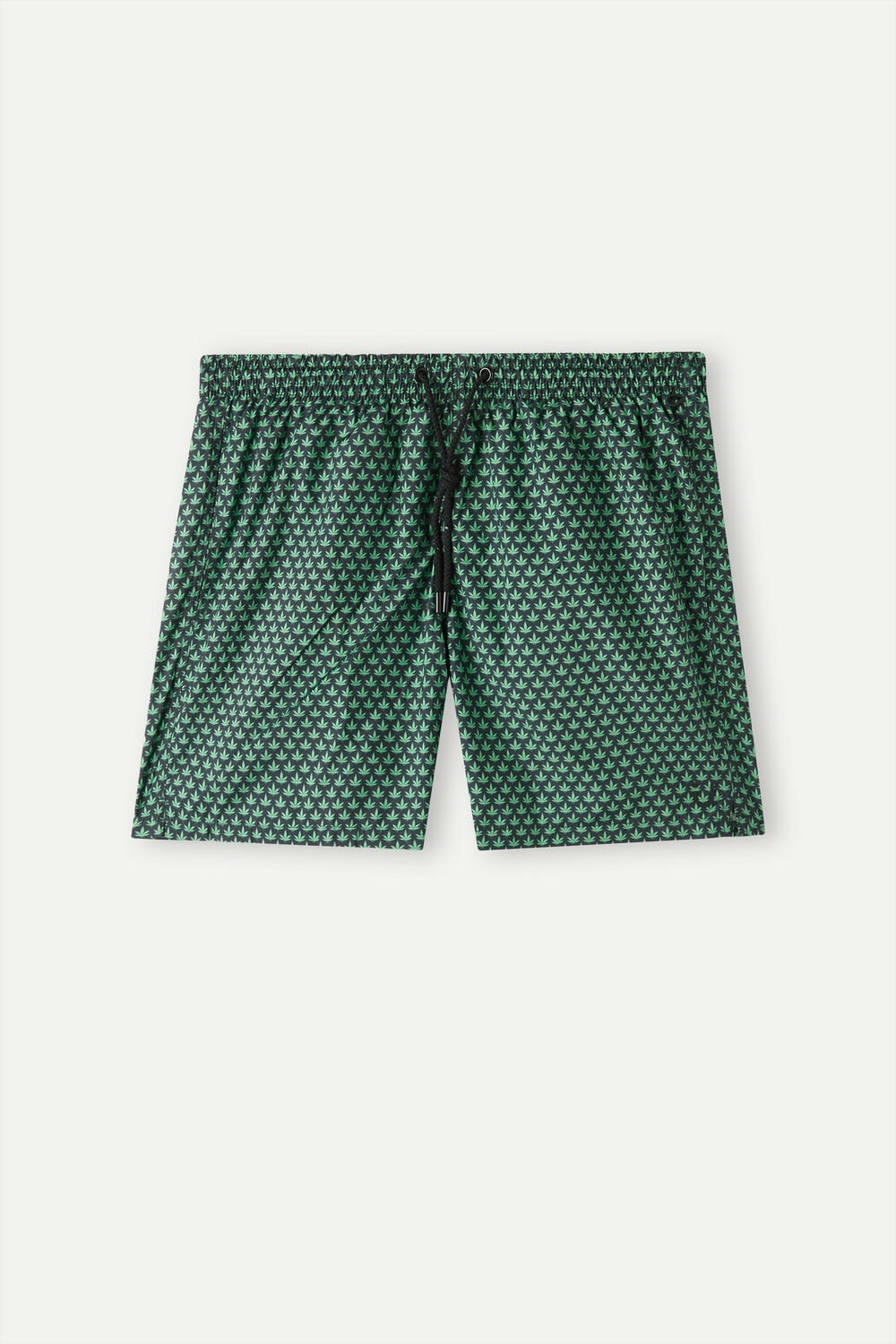 Intimissimi Micro Leaf Print Swim Trunks Zelene Černé | 2509148-OH