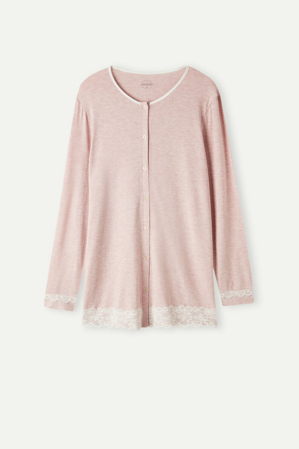 Intimissimi Modal and Krajkové Cardigan Růžové Světle Růžové | 6243075-ZK