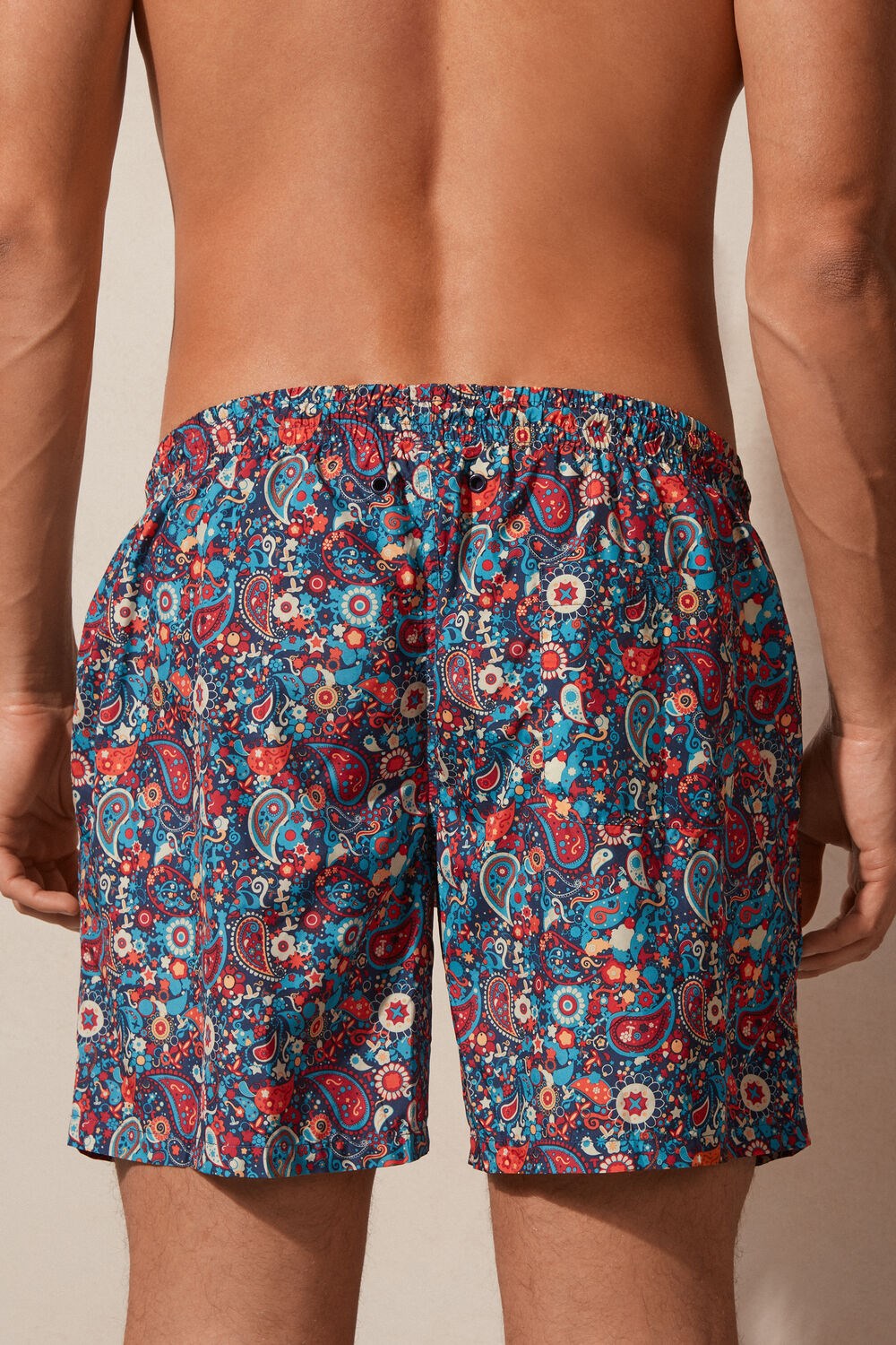 Intimissimi Orange Paisley Print Swim Trunks Viacfarebný Oranžové | 2354790-GU