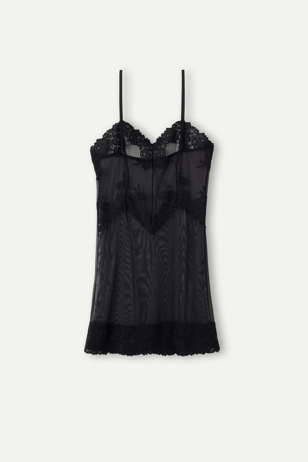 Intimissimi Pretty Flowers Babydoll Černé Černé | 5402698-NL