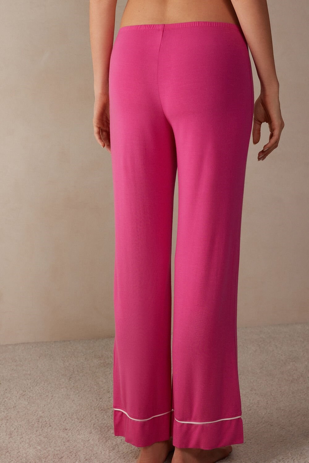 Intimissimi Pretty Flowers Full Length Modal Pants Růžové | 1250347-NO