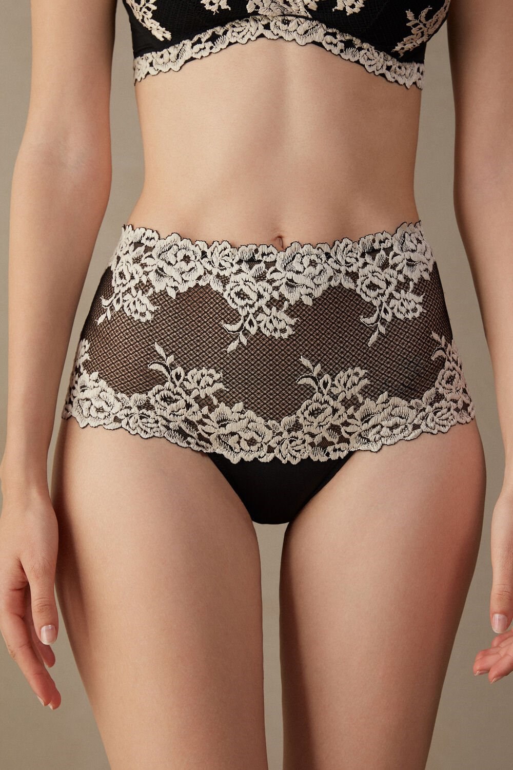 Intimissimi Pretty Flowers Hipster Brazilian Viacfarebný Černé | 9761452-AB