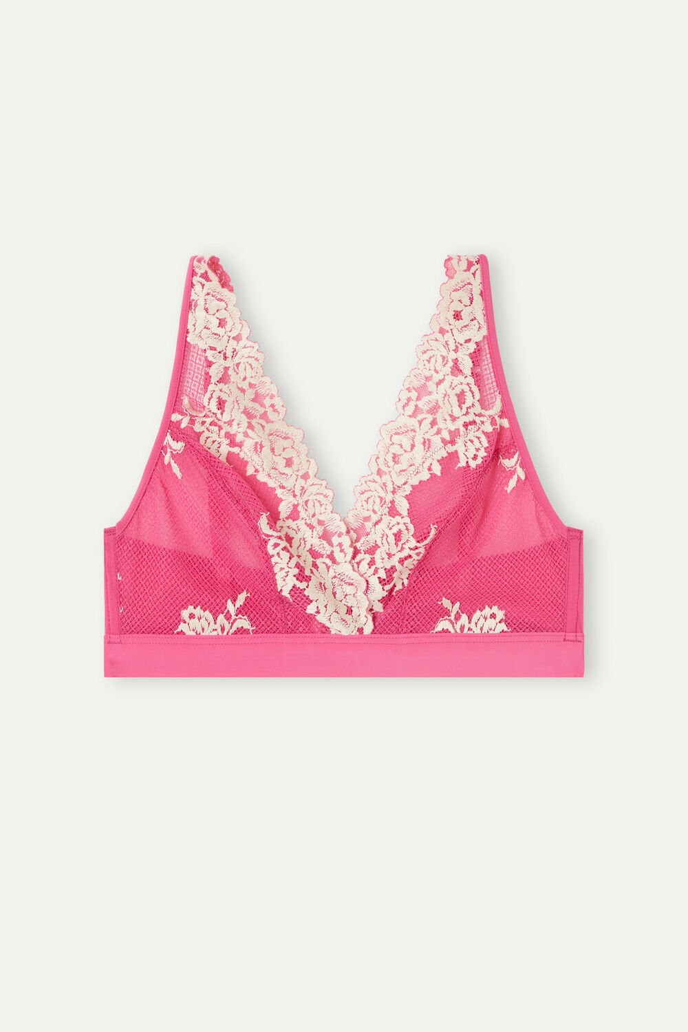 Intimissimi Pretty Flowers Lara Triangle Bra Růžové Růžové | 0192348-IV