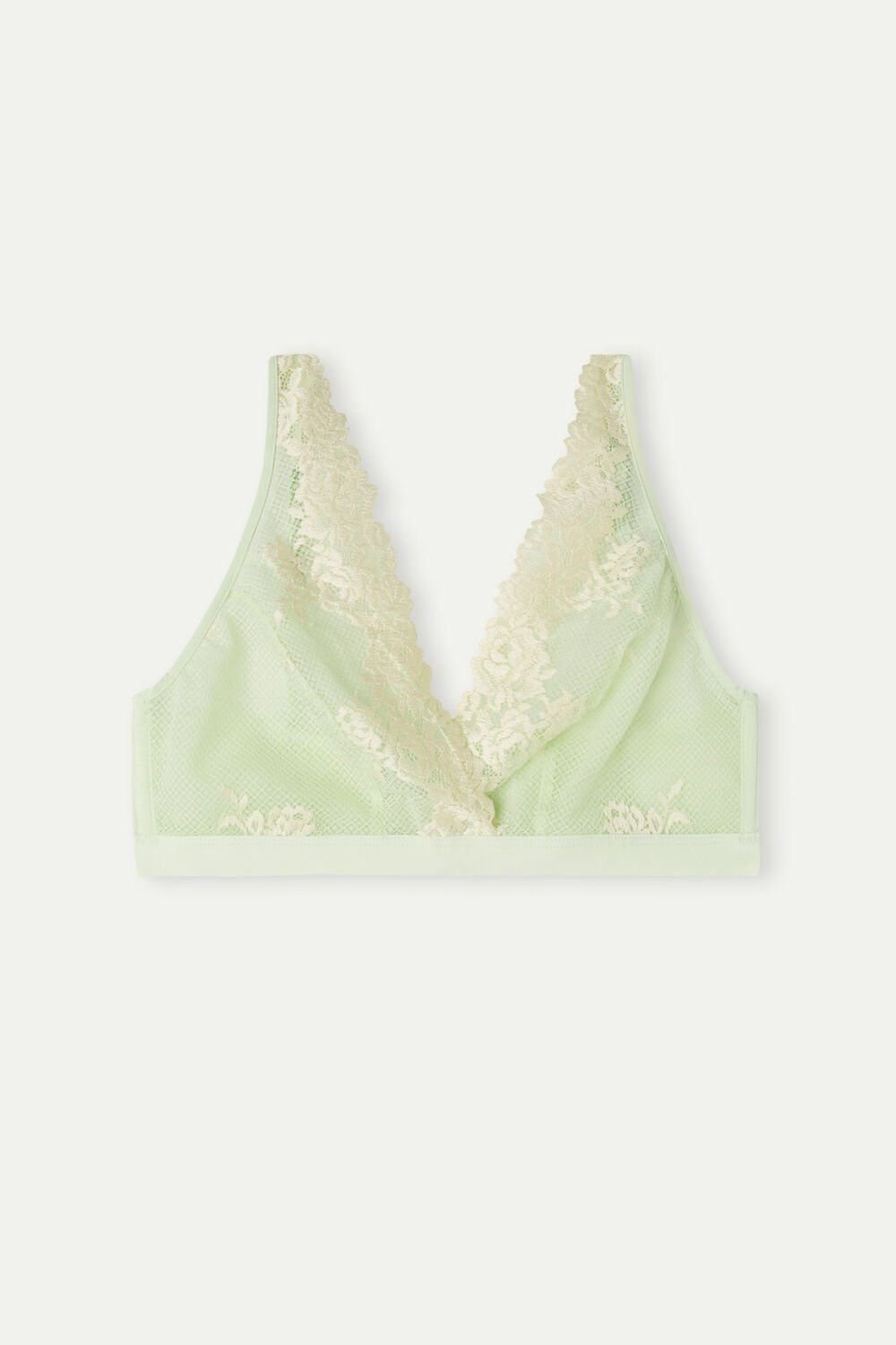 Intimissimi Pretty Flowers Lara Triangle Bra Zelene Světle Zelene | 0764831-RZ