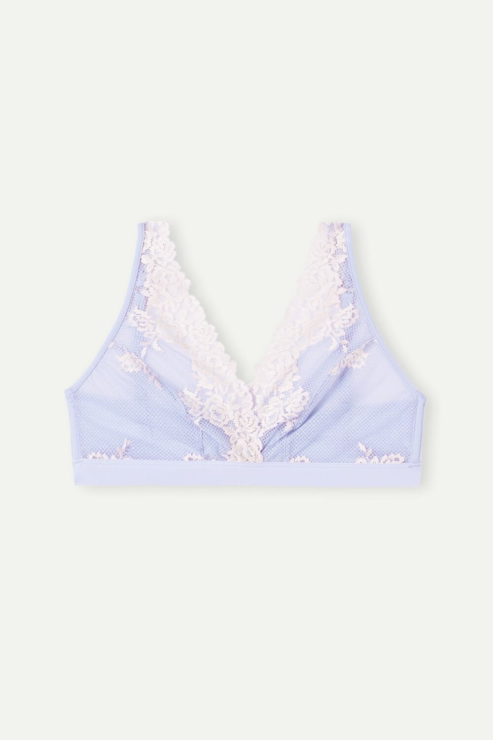 Intimissimi Pretty Flowers Lara Triangle Bra Levandule | 3297058-SU