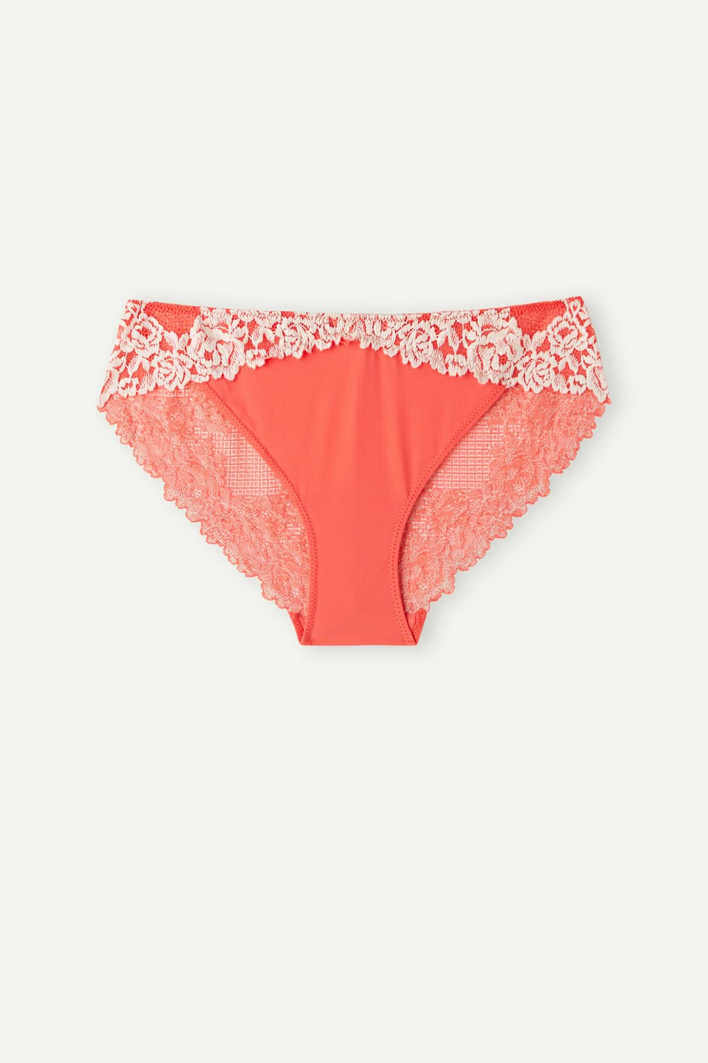 Intimissimi Pretty Flowers Panties Ivory - 216j - Flame Scarlet / Ivory | 4163789-OP