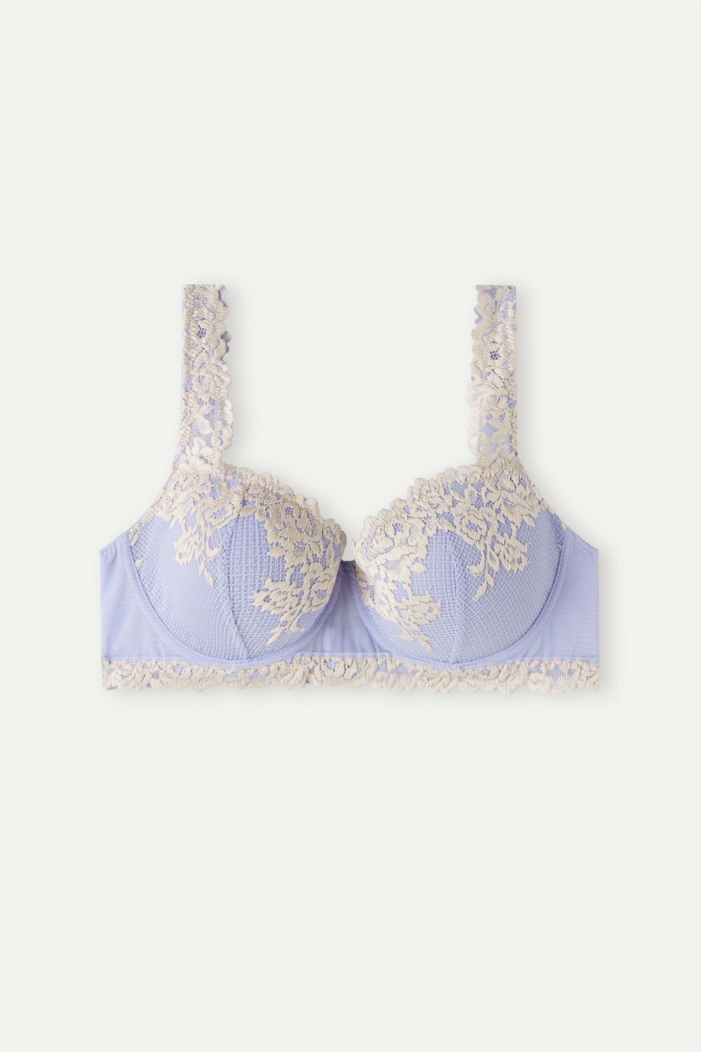 Intimissimi Pretty Flowers Sofia Balconette Bra Levandule | 4972056-UR