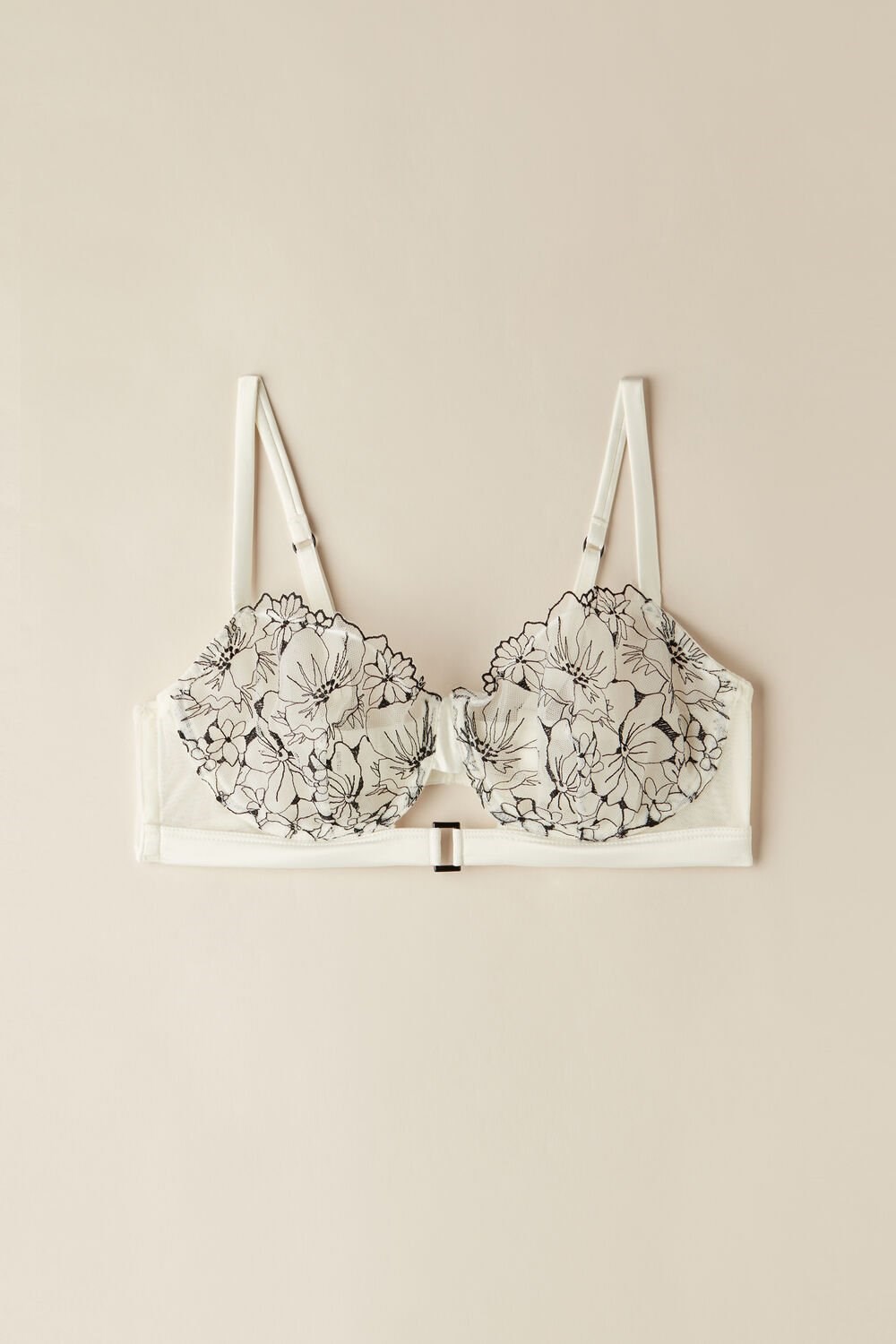 Intimissimi Pure Joy Daniela Balconette Bra Bílé Černé | 9352081-OD