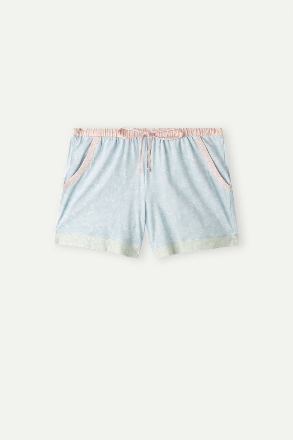 Intimissimi Romantic Cashmere Bavlněné Shorts Světle Blankyt | 6209317-GD