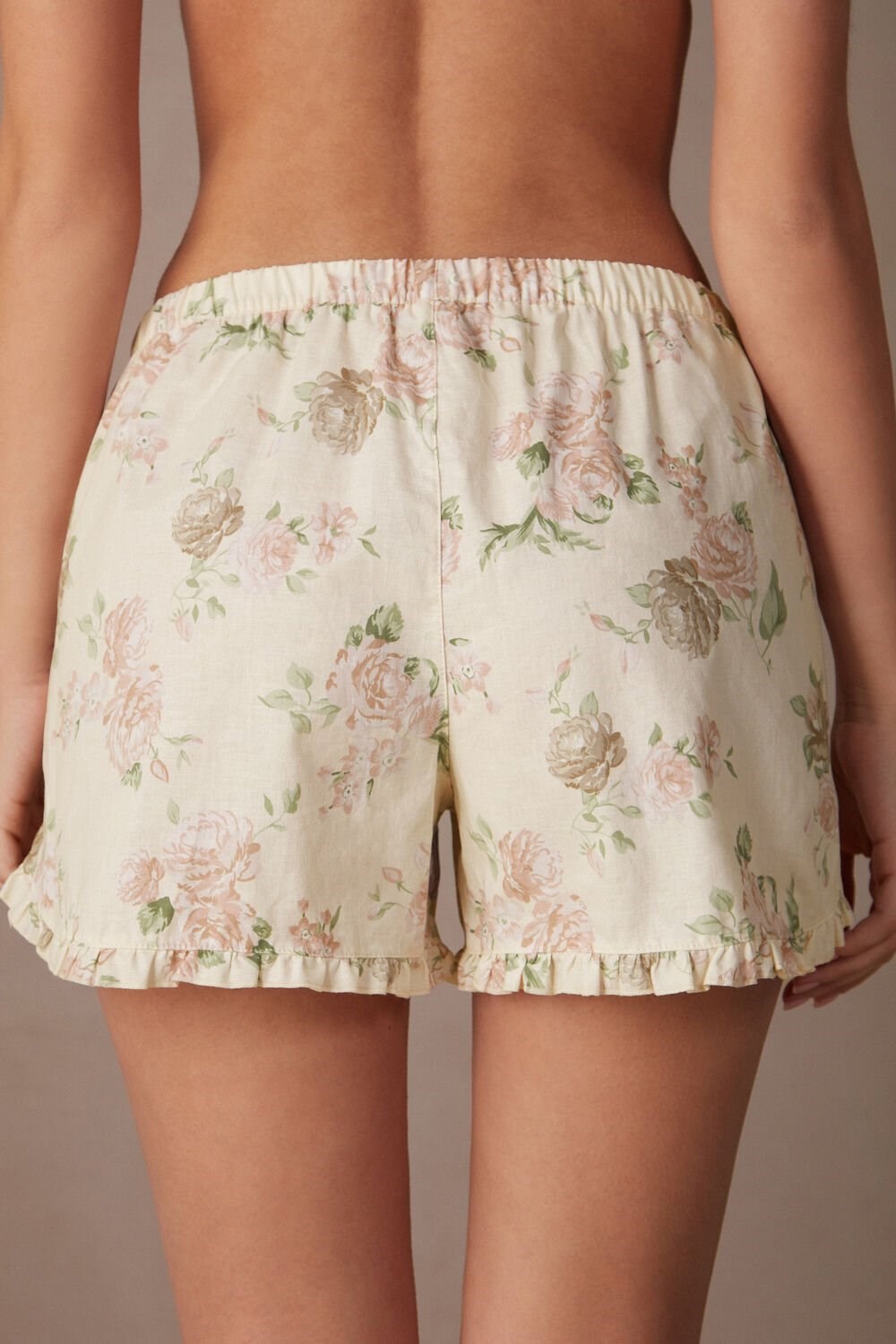 Intimissimi Scent of Roses Bavlněné Cloth Shorts Print - 205j - Scent Of Roses Print | 4216708-UD