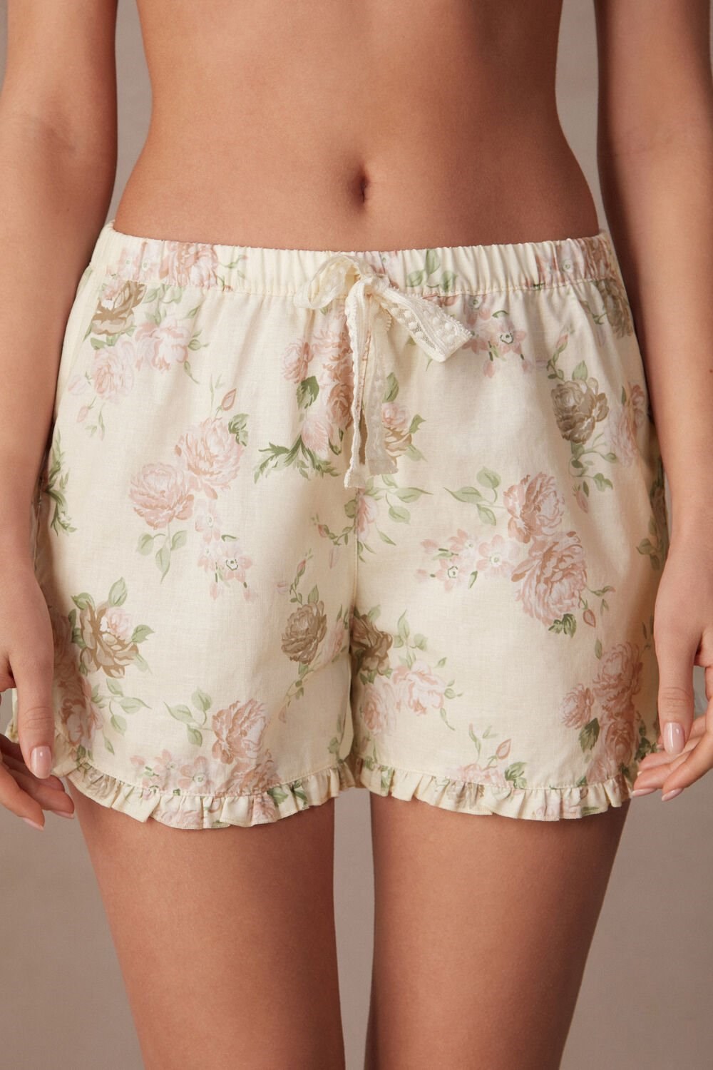 Intimissimi Scent of Roses Bavlněné Cloth Shorts Print - 205j - Scent Of Roses Print | 4216708-UD