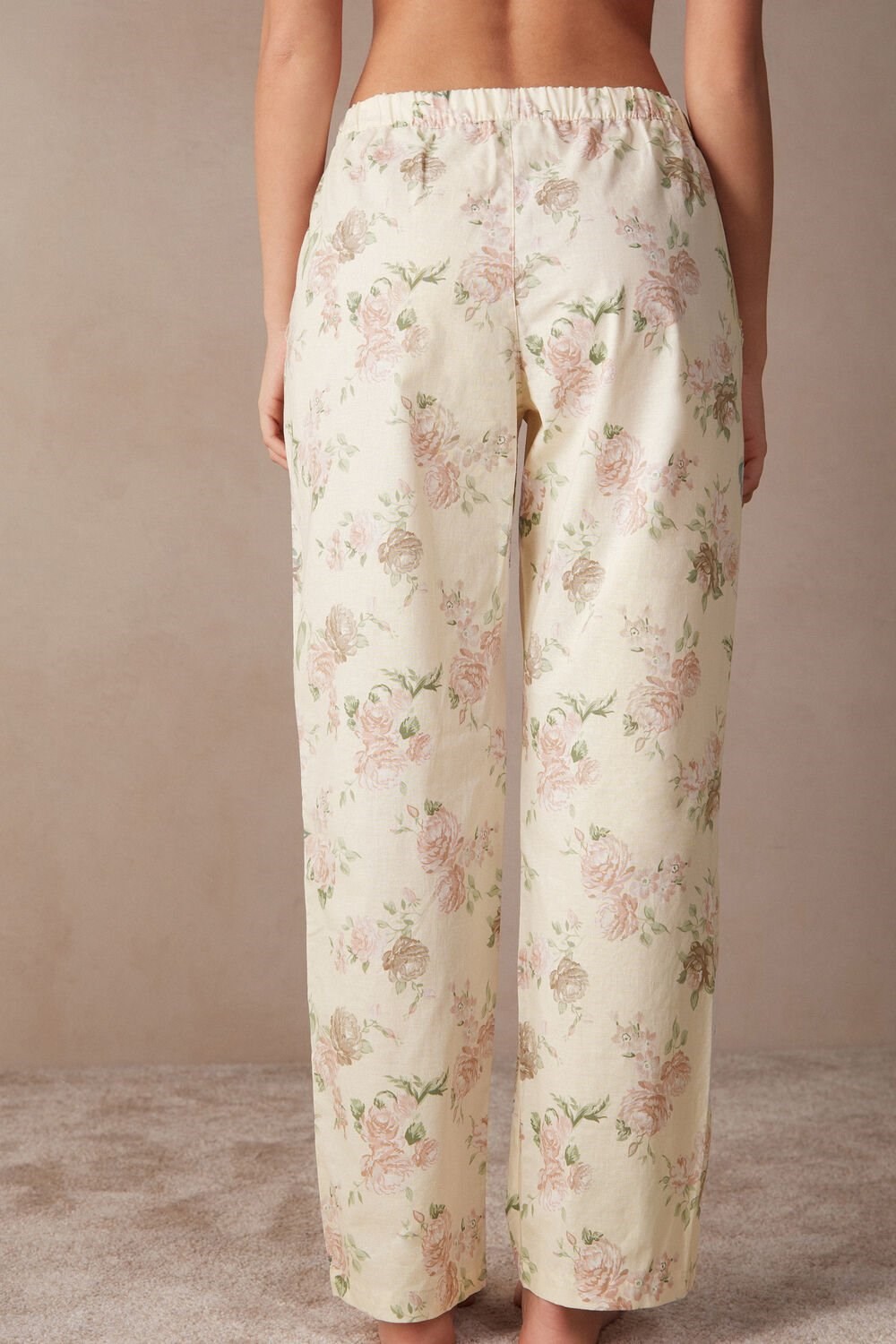 Intimissimi Scent of Roses Full Length Bavlněné Cloth Pants Print - 205j - Scent Of Roses Print | 6318297-WI