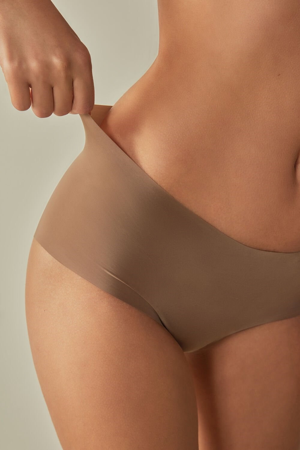 Intimissimi Seamless Microfiber Hipster Tmavě Béžový | 6834790-EW