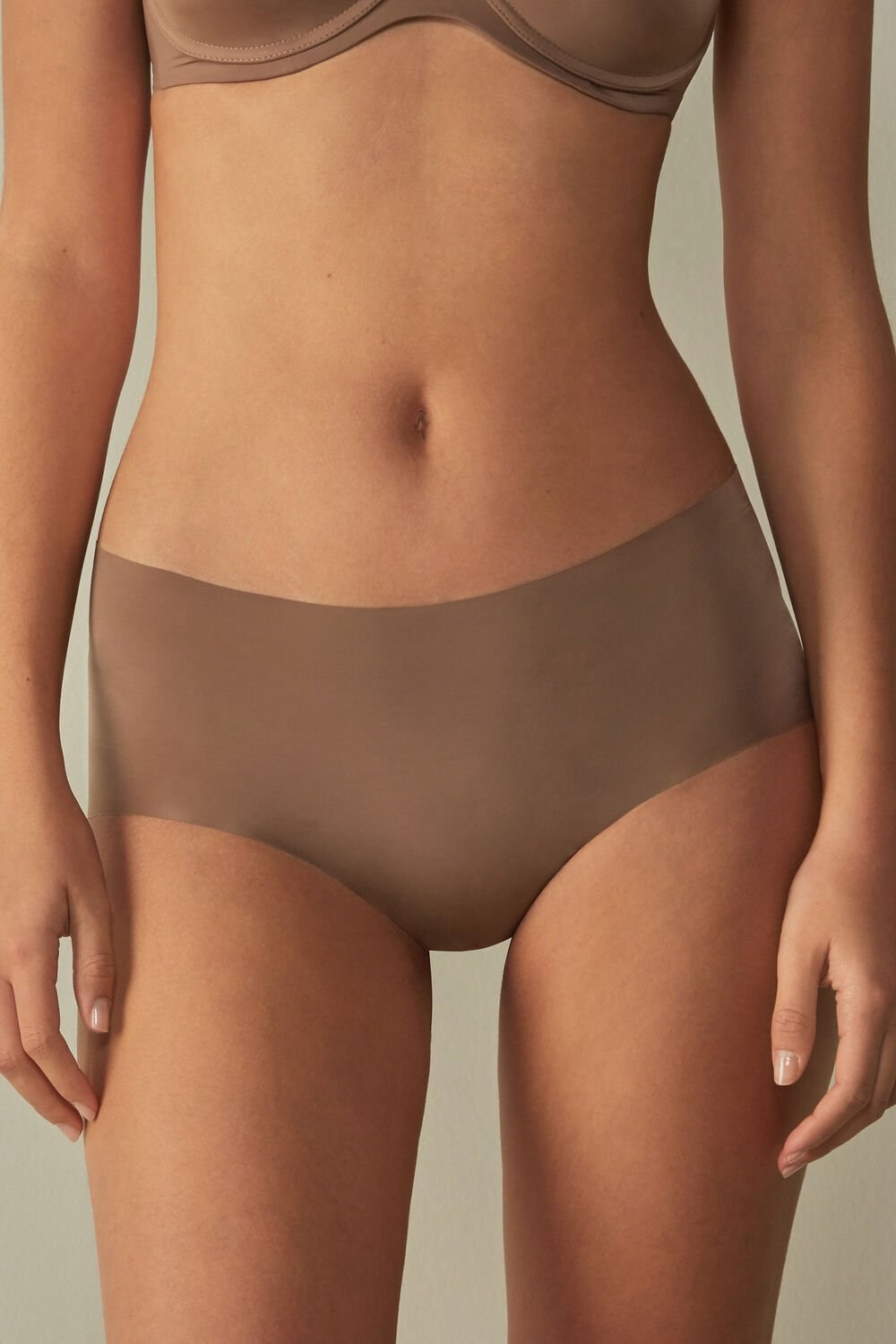 Intimissimi Seamless Microfiber Hipster Tmavě Béžový | 6834790-EW