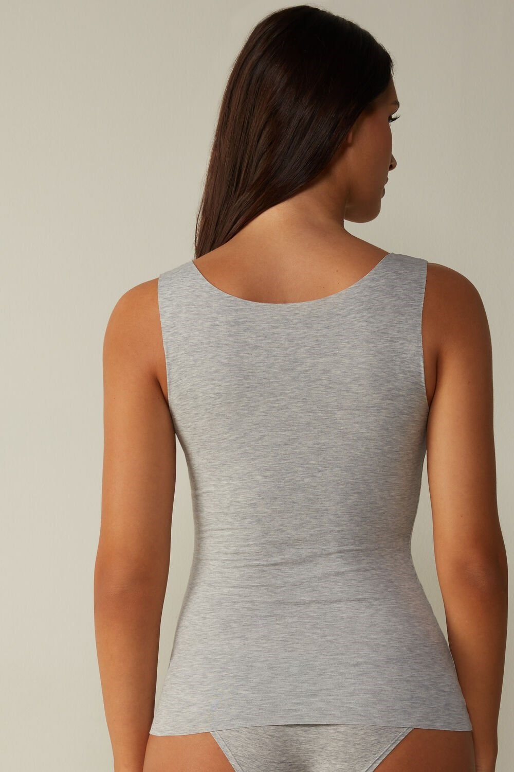 Intimissimi Seamless Supima® Bavlněné Tank Top Šedé Světle Šedé | 8541072-MA