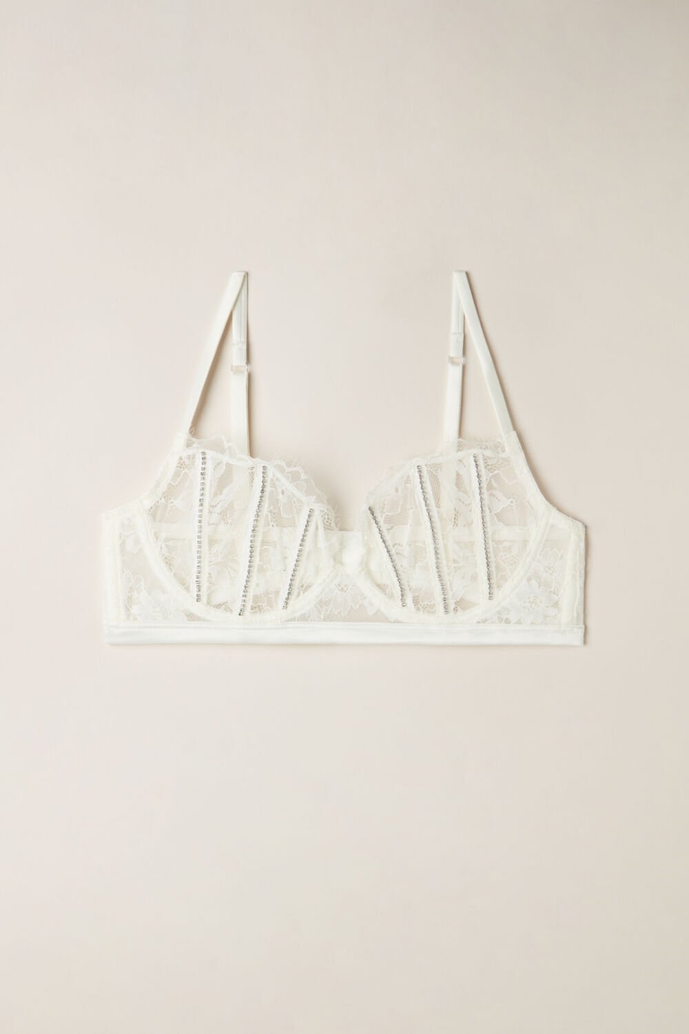 Intimissimi Shine High Like Stars Balconette Bra Bílé | 1972534-FQ