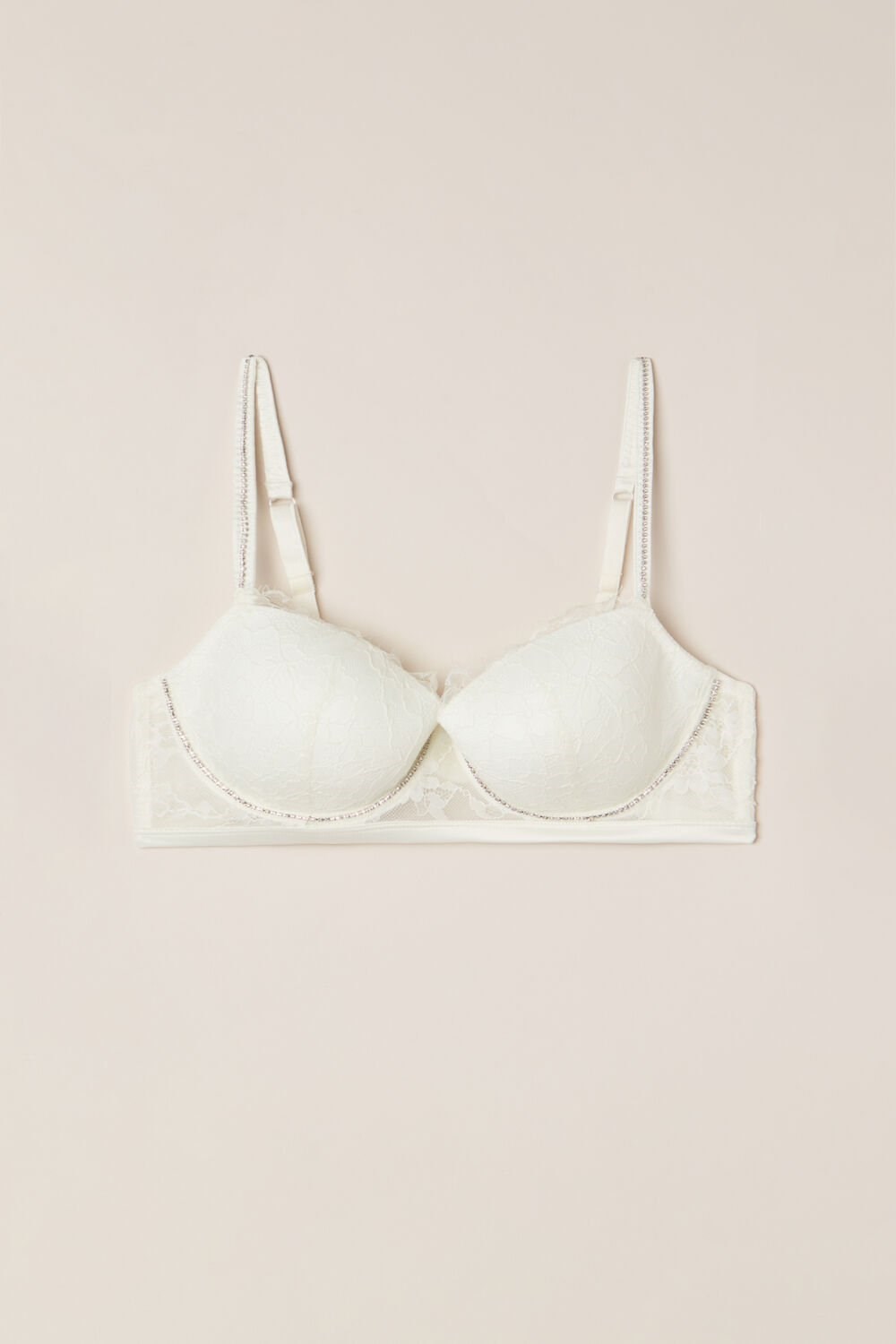 Intimissimi Shine High Like Stars Sofia Balconette Bra Bílé | 3870214-ZT