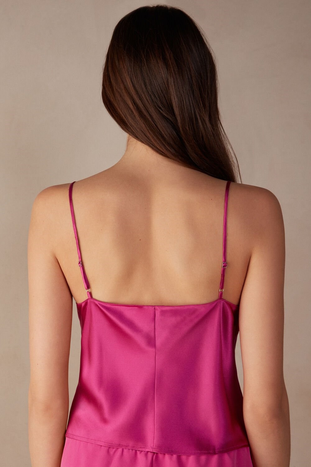 Intimissimi Silk Crop Camisole Růžové Růžové | 0214976-OT