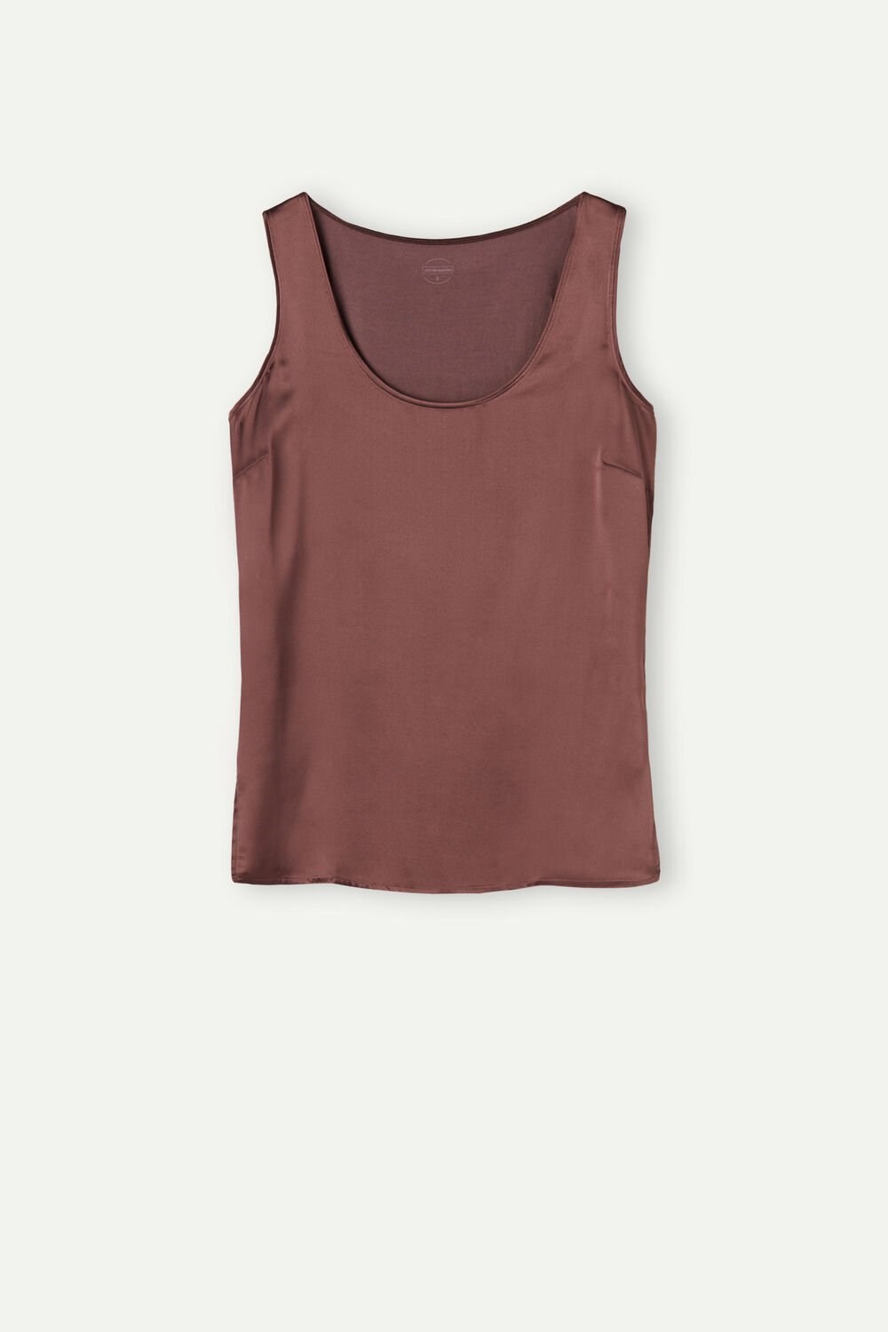 Intimissimi Silk and Modal Tank Top Hnědé Hnědé | 0478615-XQ