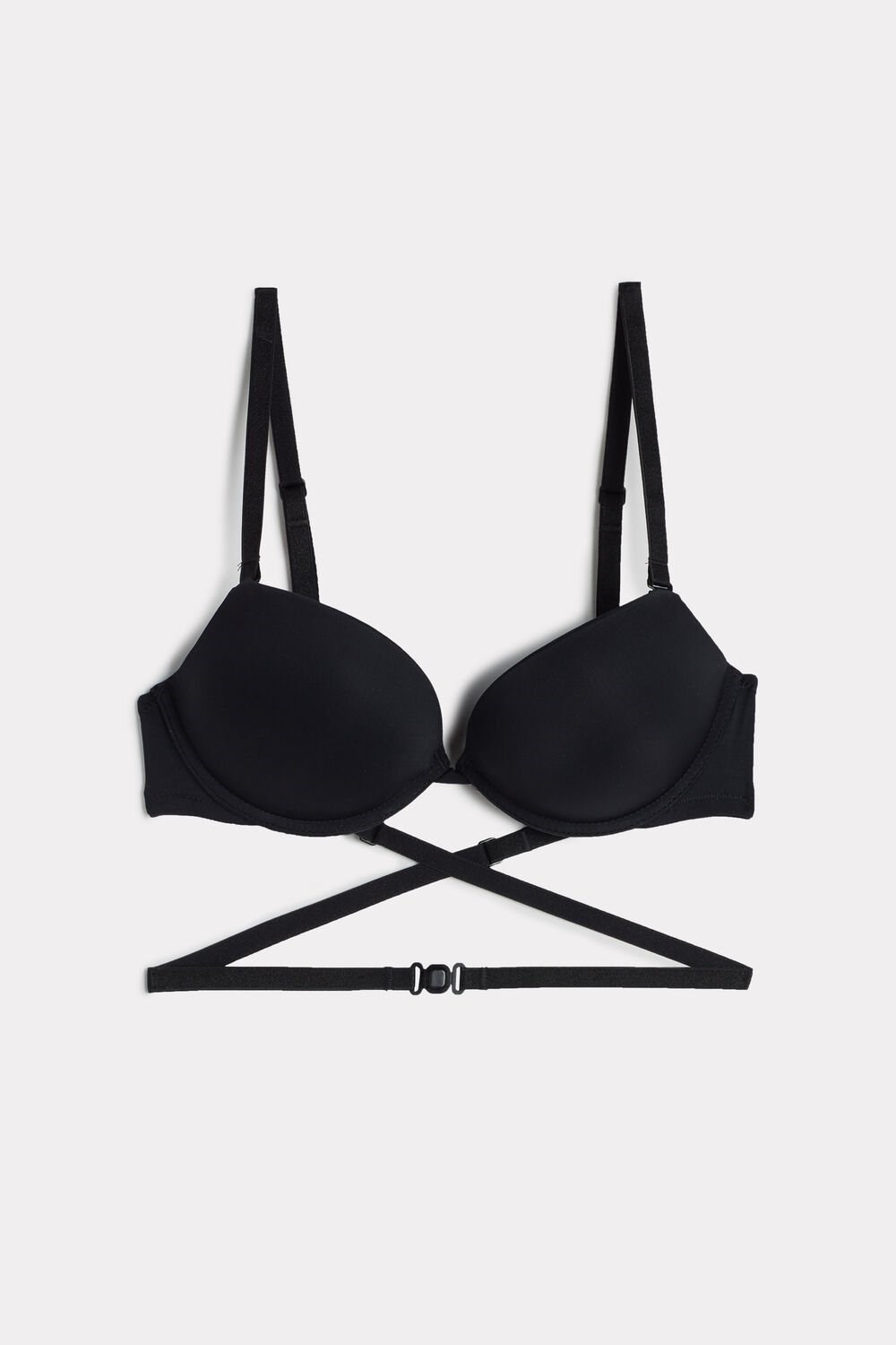 Intimissimi Silvia Multifunkční Push-up Bra in Microfiber Černé Černé | 0167832-PU