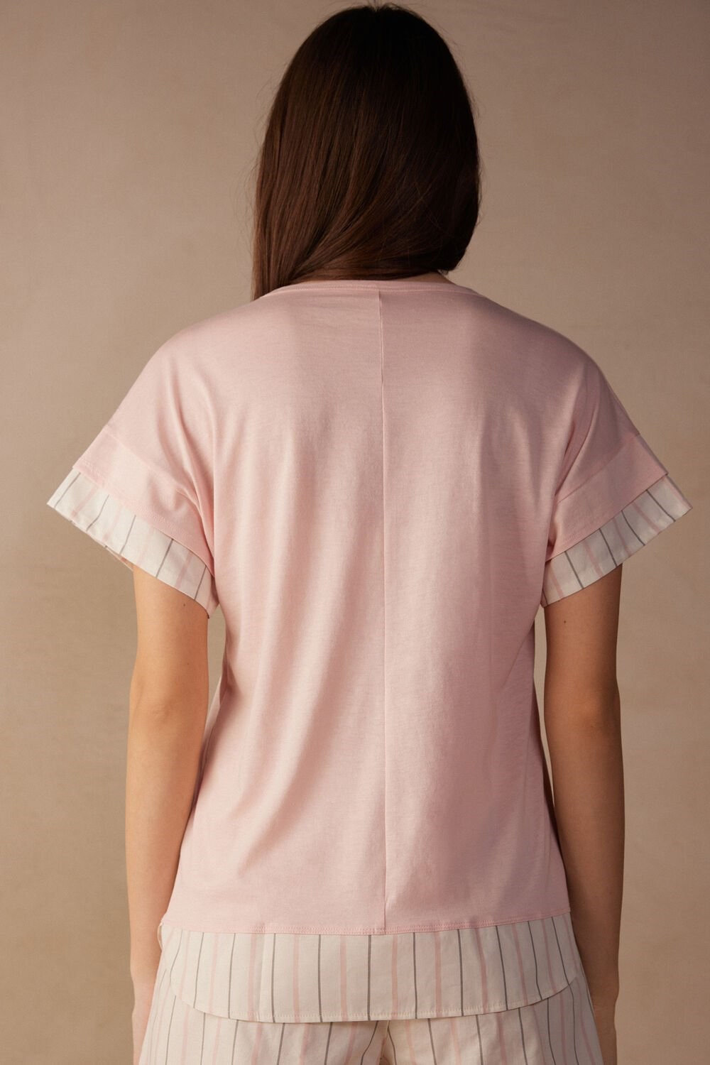 Intimissimi Soft Spring Krátké Sleeve Bavlněné T-Shirt Růžové Růžové | 5840213-GJ