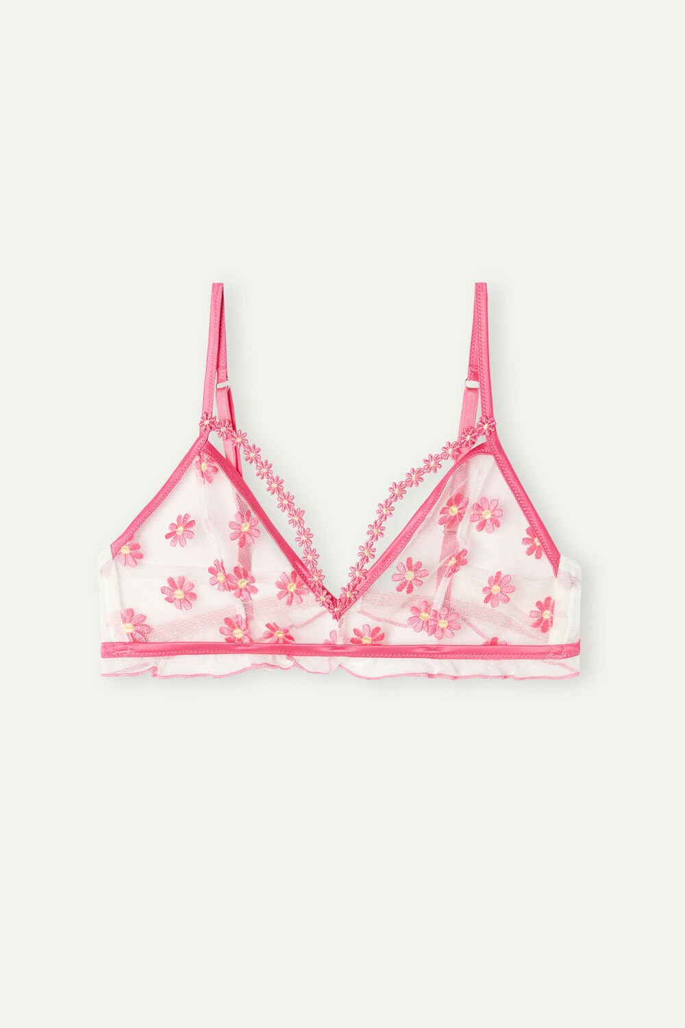 Intimissimi Sweet Like Daisies Triangle Bra Bílé Fuchsie Růžové Bílé | 0351728-KL