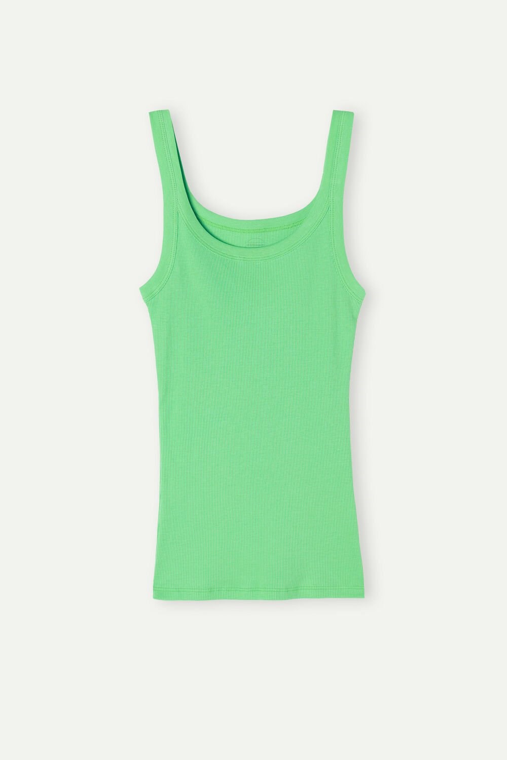 Intimissimi Tank Top in Supima® Bavlněné Zelene Mátově Zelená | 8967254-ZC