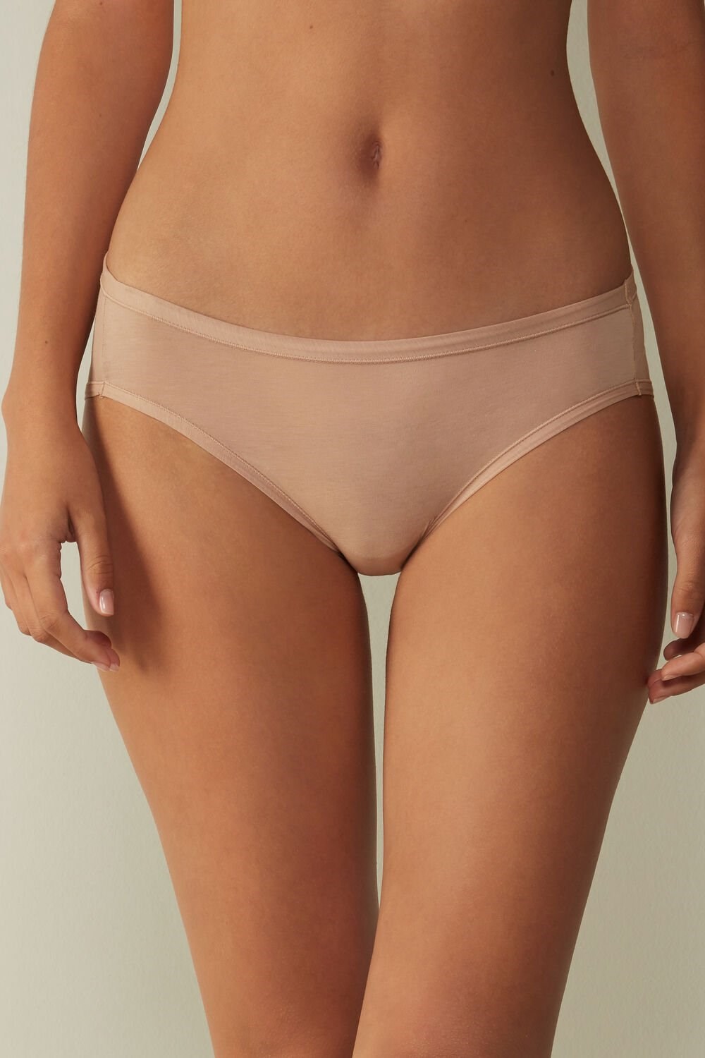 Intimissimi Ultralight Supima® Bavlněné Briefs Béžový | 3610579-HU