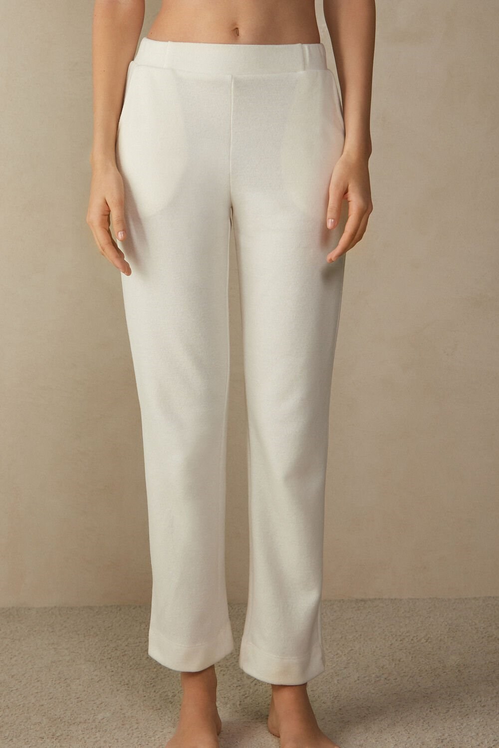 Intimissimi Warm Cuddles Full Length Pants Bílé Krém | 8145073-QW