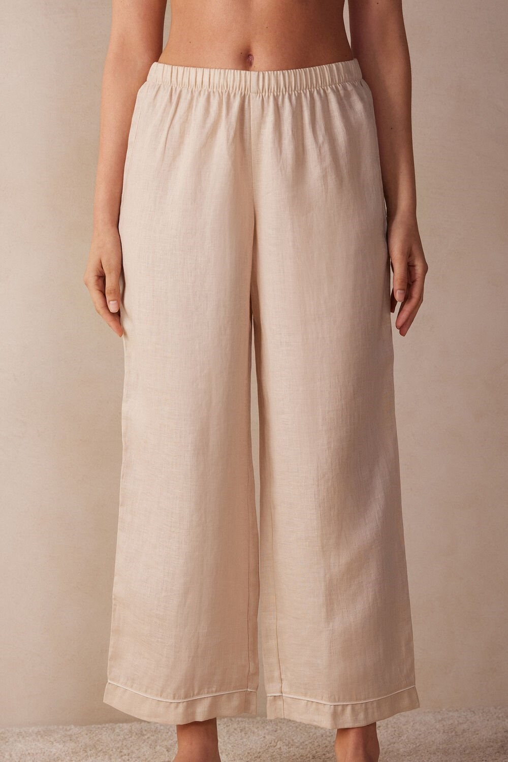 Intimissimi Yacht Night Linen Pants Béžový | 6587092-VG