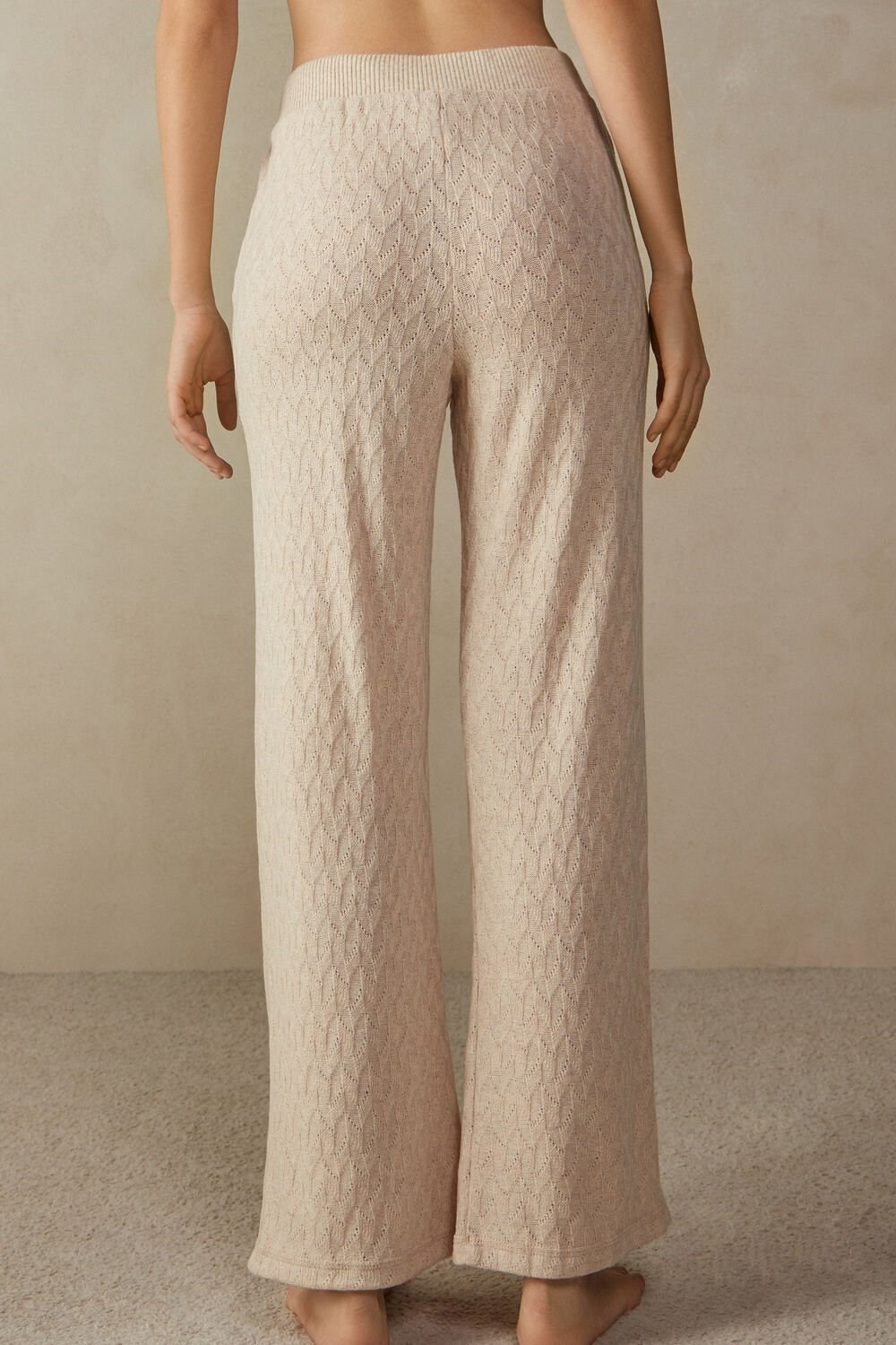 Intimissimi Zimní Braid Full Length Jacquard Pants Béžový | 5384162-VL