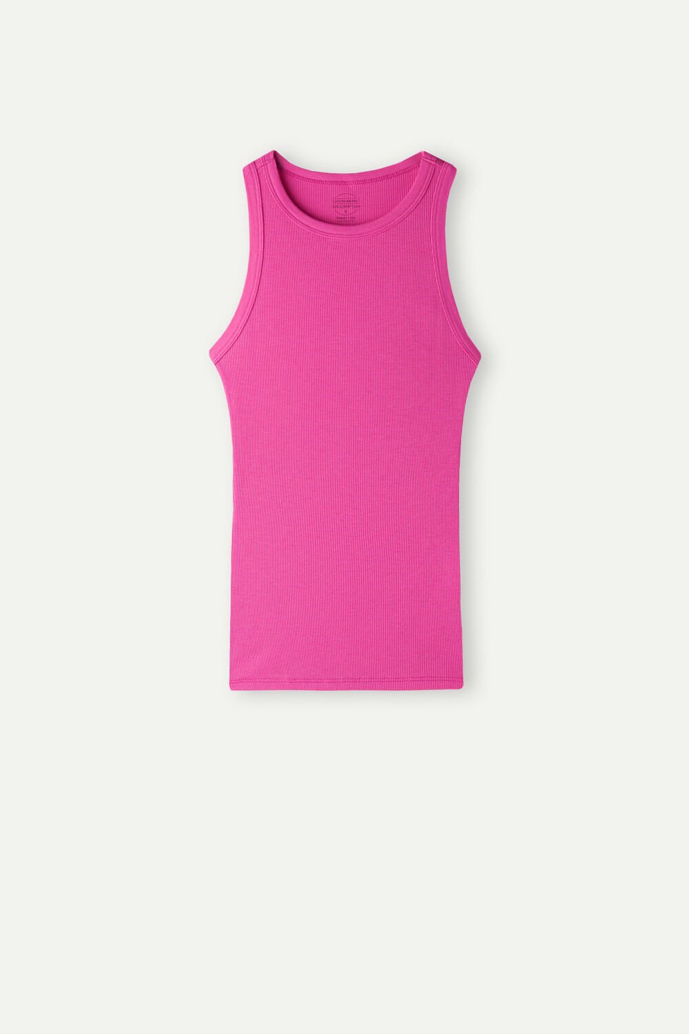 Intimissimi Žebrovaný Tank Top in Supima® Bavlněné Růžové Růžové | 7312964-OA